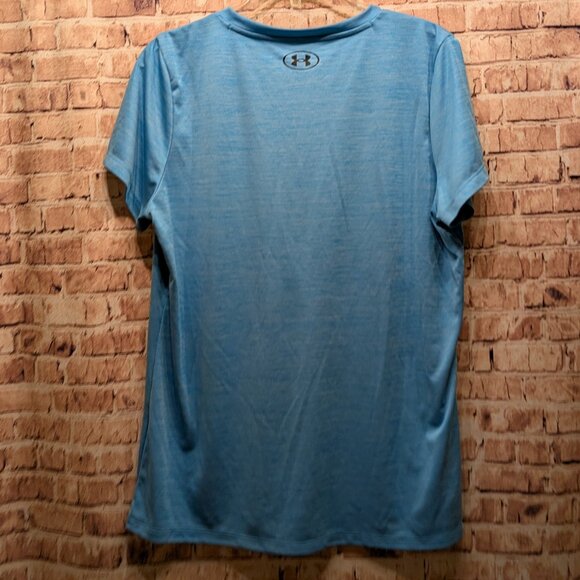 Under Armour Heatgear Loose Blue V-Neck T-Shirt Size XL - Picture 7 of 9